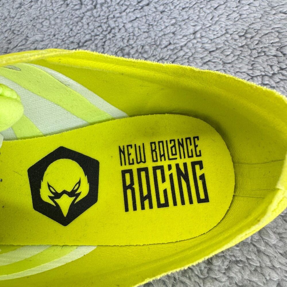 New Balance Racing Shoes MMD500Y7 Men Size 11 Neon Green Lace Up Spikes Track - Picture 9 of 14